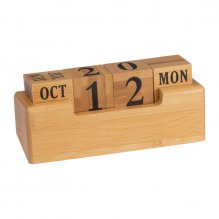 Calendar perpetuu din bambus