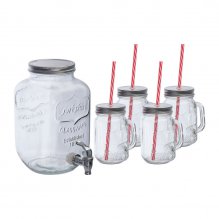 Dispenser de bautura, 4000 ml + 4 * 450 ml Dispenser de bautura, 4000 ml + 4 * 450 ml
